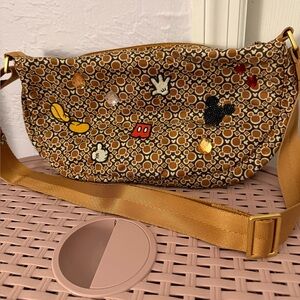 Disney Vera Bradley Brown Patterned Women's Bag with Mickey Accents